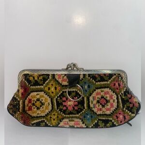 Vintage Tapestry carpet Floral Clutch Wallet